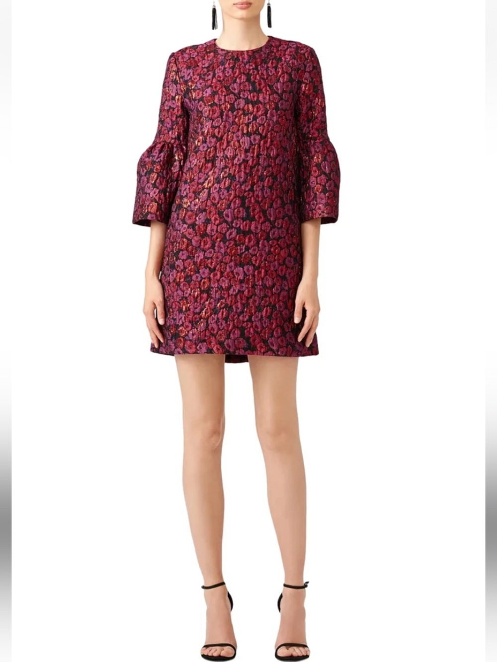 Nicole Miller Floral Brocade Mini Dress